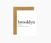 Brooklyn Definition Greeting Card